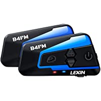 LEXIN 2X B4FM Intercomunicador Casco Moto Bluetooth Con Radio FM-Sistema Comunicador Casco de Reducción de Ruido- Manos…